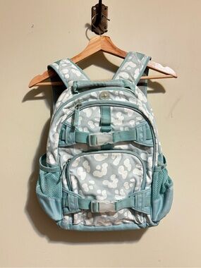 Mackenzie Aqua Cheetah Glitter Backpack
